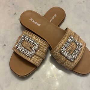 Brand New Nostrom Slides With Rhinestones Embellishment Size 12 by Abound